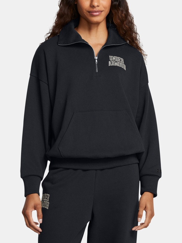 Under Armour UA Icon HWT Terry OS HZ Sweatshirt Negro