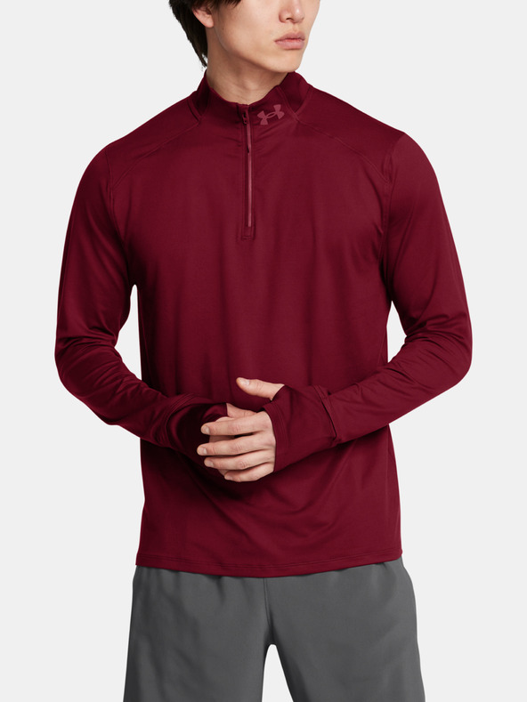 Under Armour UA Launch Pro 1/4 ZIP T-shirt Rojo