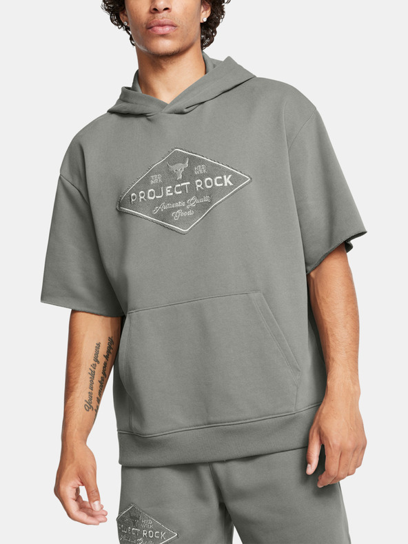 Under Armour Project Rock HWT SS Hdy Tools Sweatshirt Verde