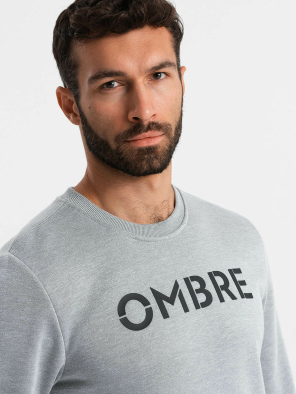 Ombre Clothing Sudadera Gris