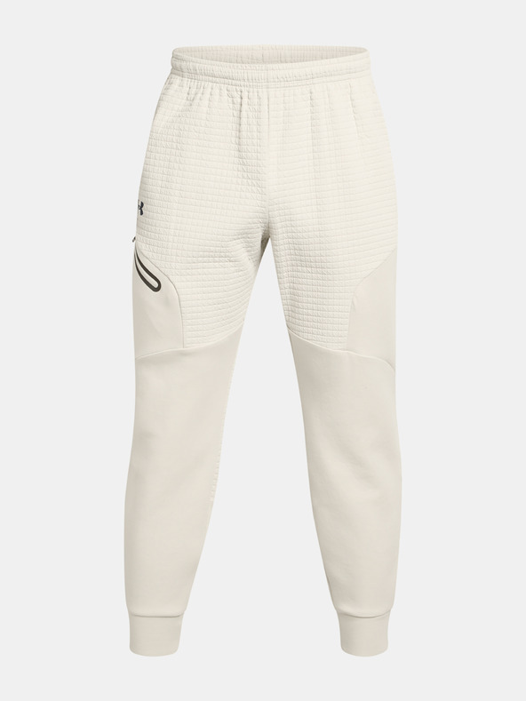 Under Armour UA Unstoppable Flc Grid Jrg Sweatpants Blanco