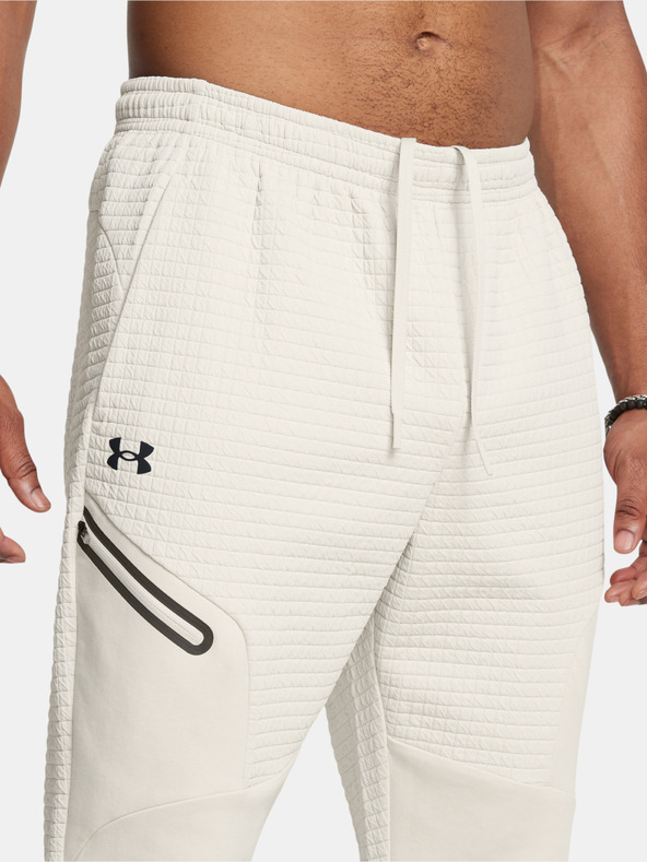 Under Armour UA Unstoppable Flc Grid Jrg Sweatpants Blanco