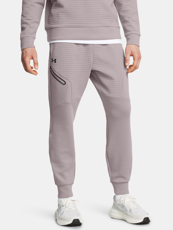 Under Armour UA Unstoppable Flc Grid Jrg Sweatpants Gris