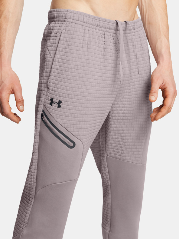 Under Armour UA Unstoppable Flc Grid Jrg Sweatpants Gris