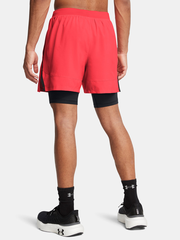 Under Armour UA Launch 5'' 2-IN-1 Short Pants Rojo