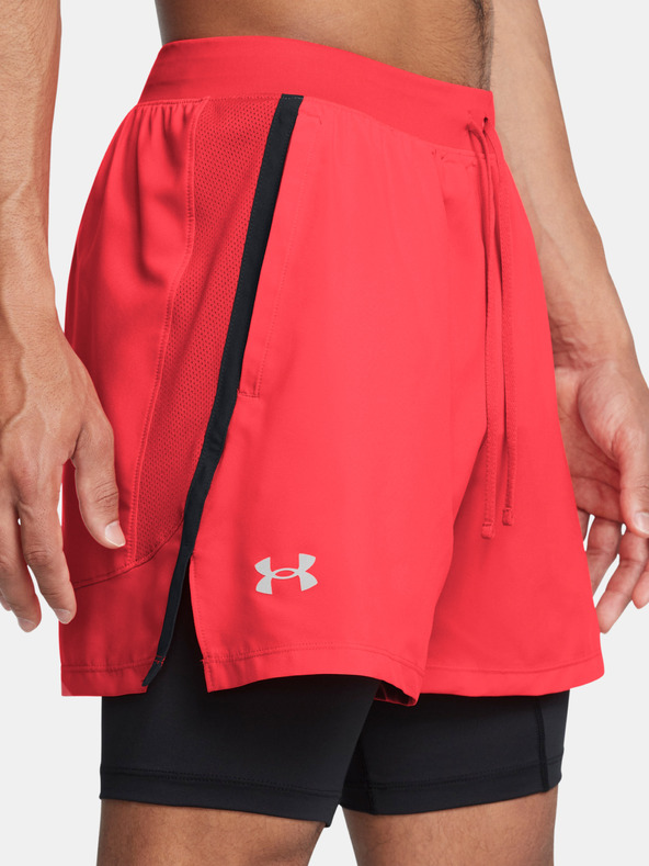 Under Armour UA Launch 5'' 2-IN-1 Short Pants Rojo