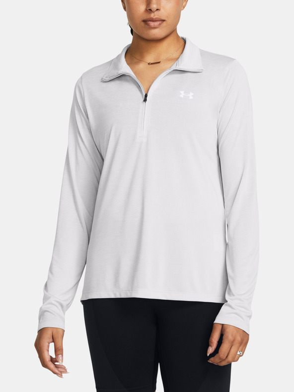 Under Armour Tech 1/2 Zip- Twist T-shirt Gris