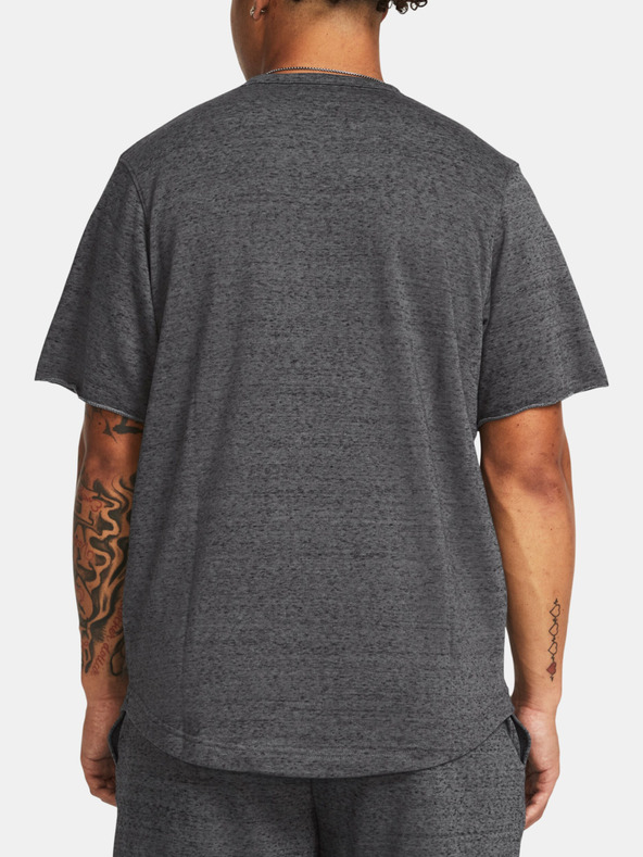 Under Armour UA Rival Terry SS Colorblock T-shirt Gris