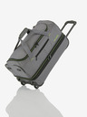 Travelite Basics Wheeled duffle S - šedo-zelená Taška