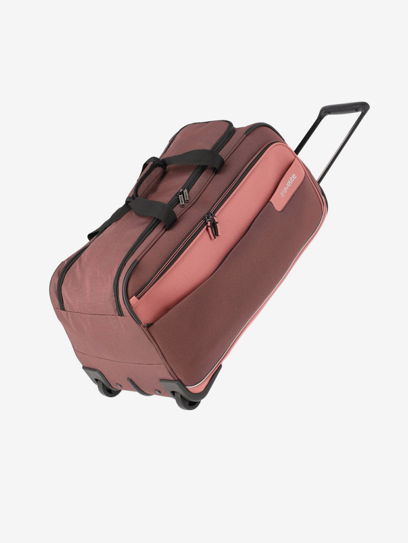 Travelite Viia Wheeled duffle Cestovní taška Růžová