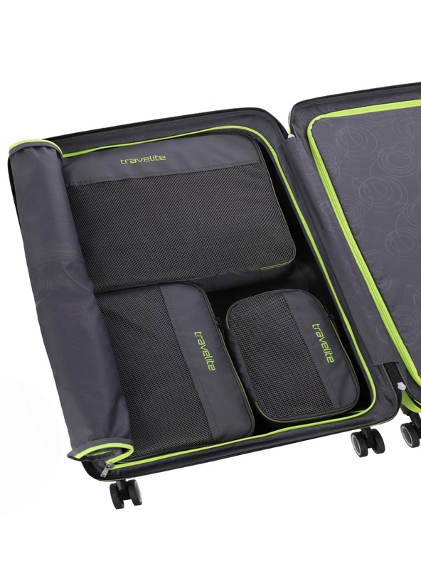 Travelite Packing Cubes S,M,L Anthracite Set Gris