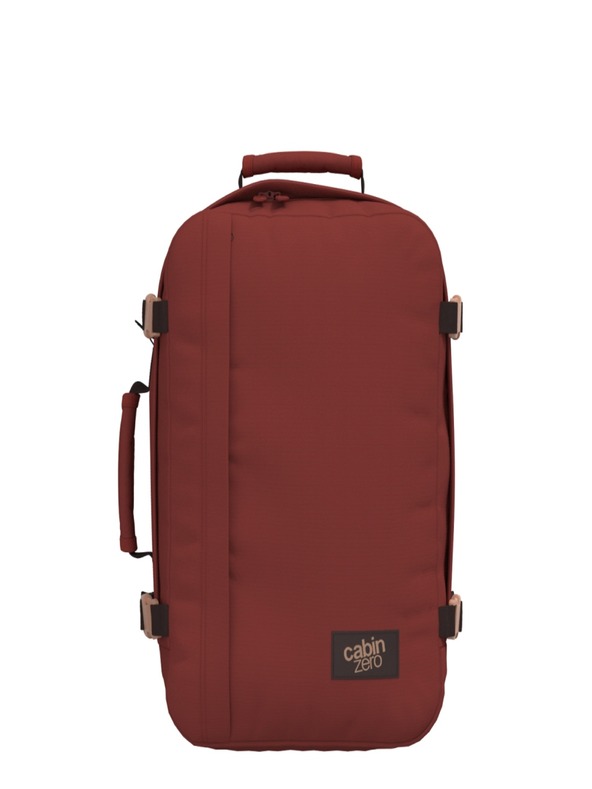 CabinZero Classic 36L Sangria Red Batoh Červená