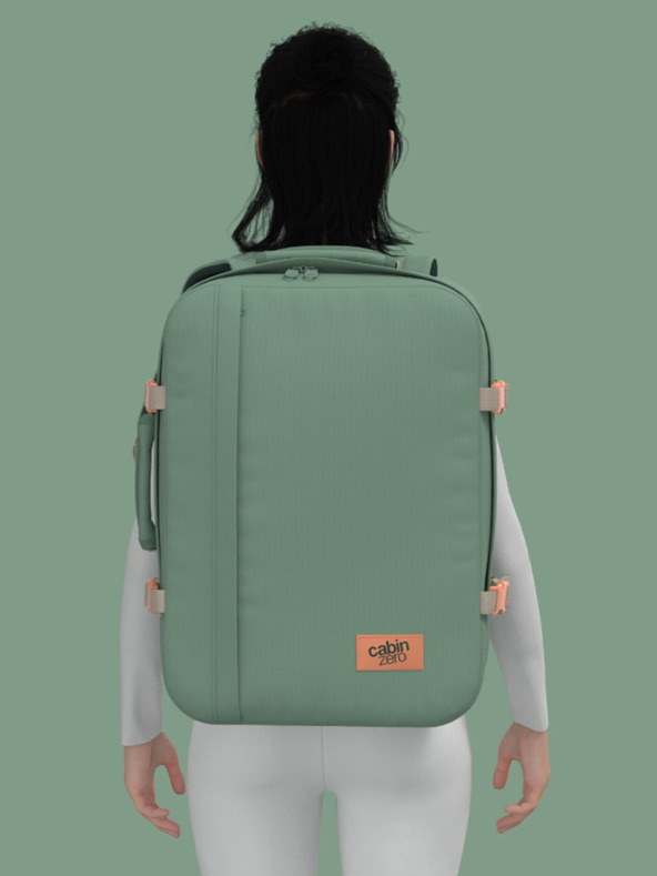 CabinZero Classic 44L Sage Forest Backpack Verde