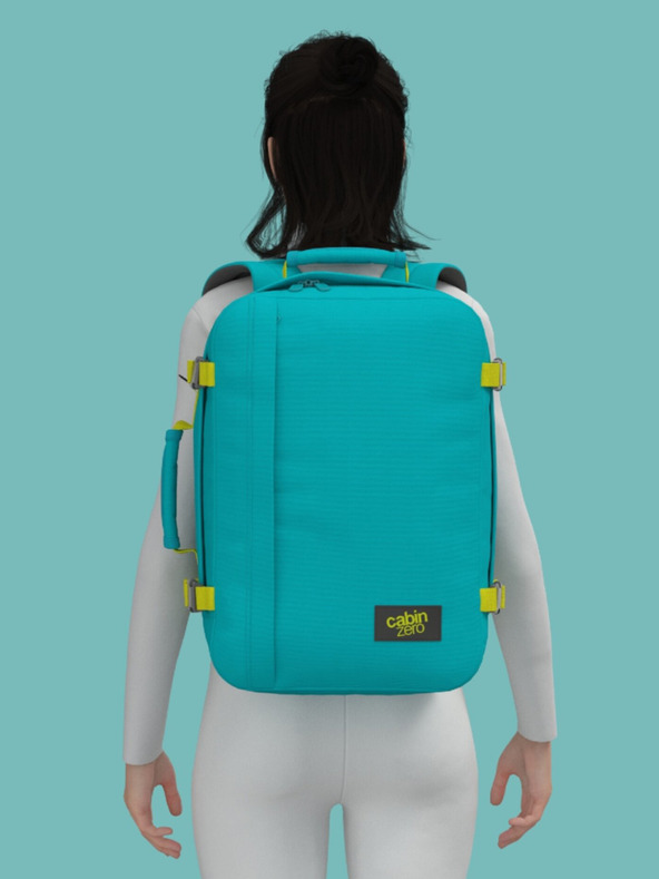 CabinZero Classic 36L Aqua Lagoon Backpack Azul