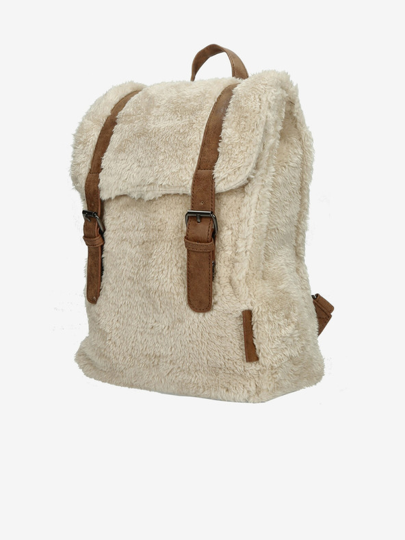 Enrico Benetti Teddy Tablet Backpack Off-White Batoh Bílá