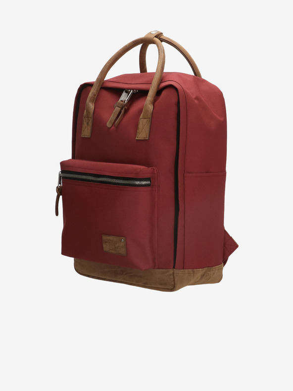 Enrico Benetti Santiago Notebook 17 L Bordeaux Backpack Rojo