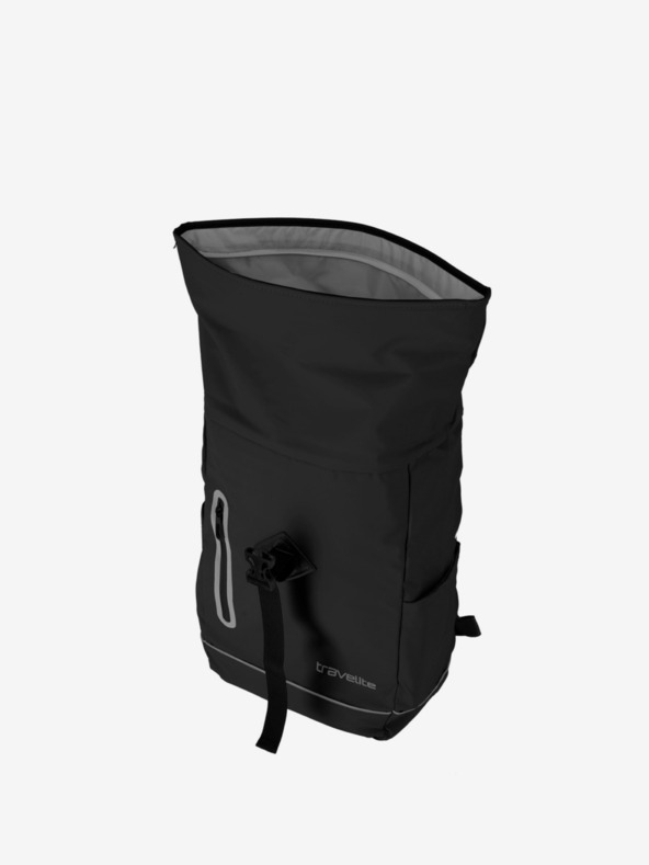 Travelite Basics Roll-up Plane Black Backpack Negro