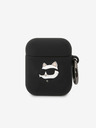 Karl Lagerfeld AirPods 1/2 Black Pouzdro