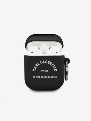 Karl Lagerfeld AirPods 1/2 Black Pouzdro