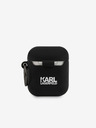 Karl Lagerfeld AirPods 1/2 Black Pouzdro