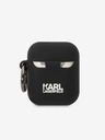 Karl Lagerfeld AirPods 1/2 Black Pouzdro