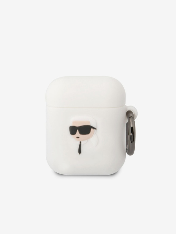 Karl Lagerfeld Airpods 1/2 White Case Blanco