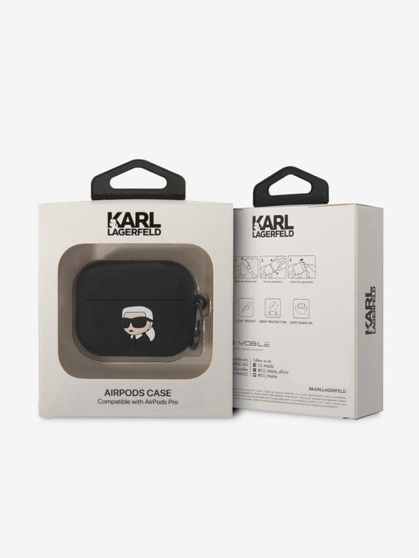 Karl Lagerfeld Airpods Pro Black Case Negro