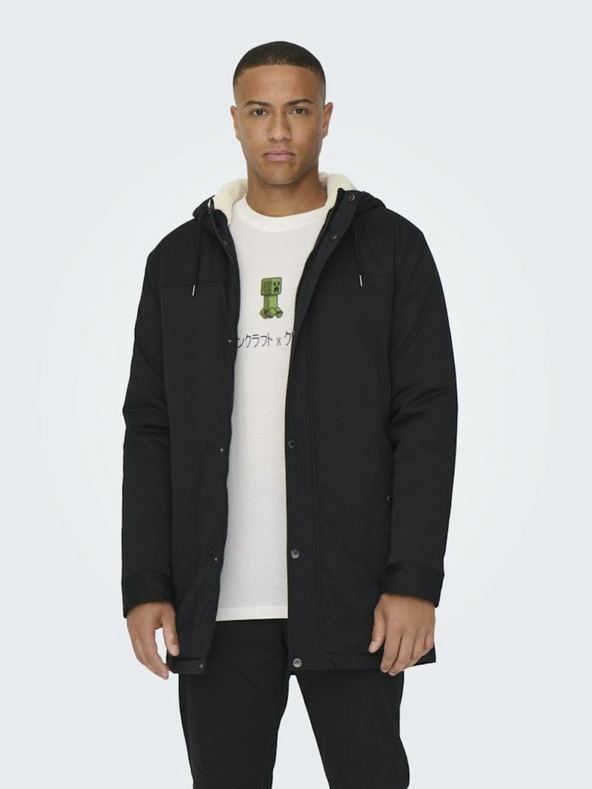 ONLY & SONS Parka Negro