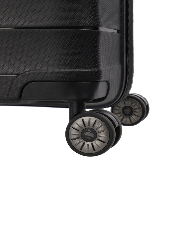 Travelite Mooby L Black Suitcase Negro