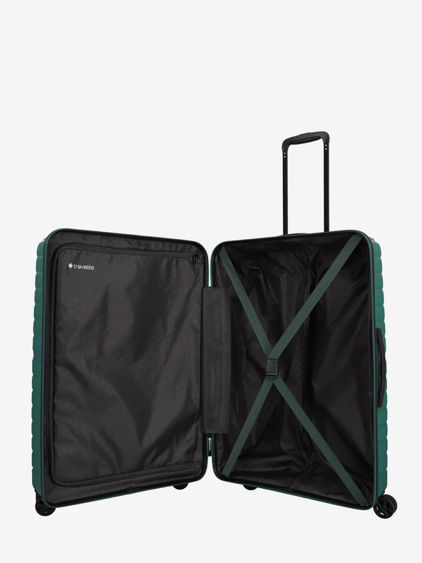 Travelite Trient L Green Suitcase Azul