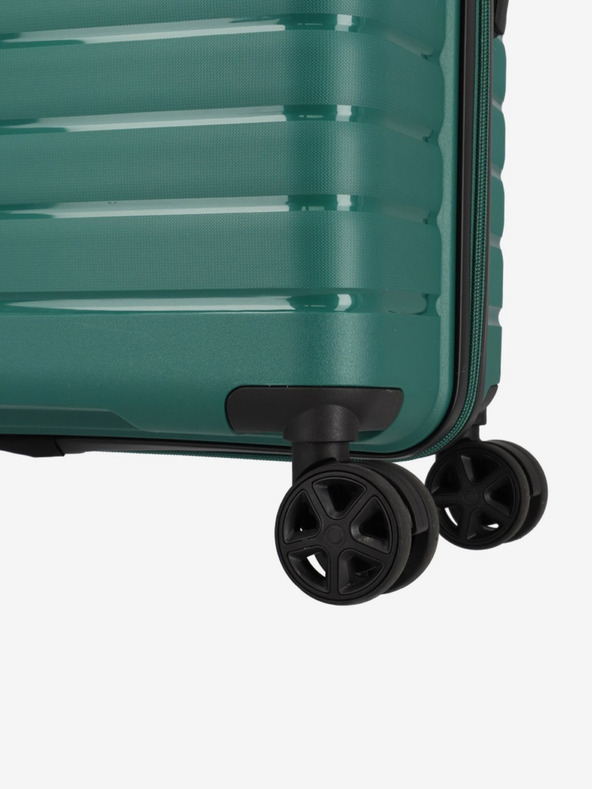 Travelite Trient L Green Suitcase Azul