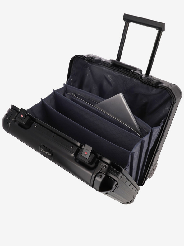 Travelite Next Business Wheeler Black Suitcase Negro