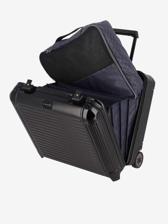 Travelite Next Business Wheeler Black Suitcase Negro