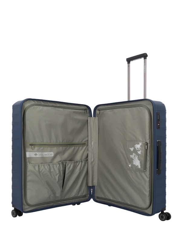 Travelite Mooby L Navy Suitcase Azul