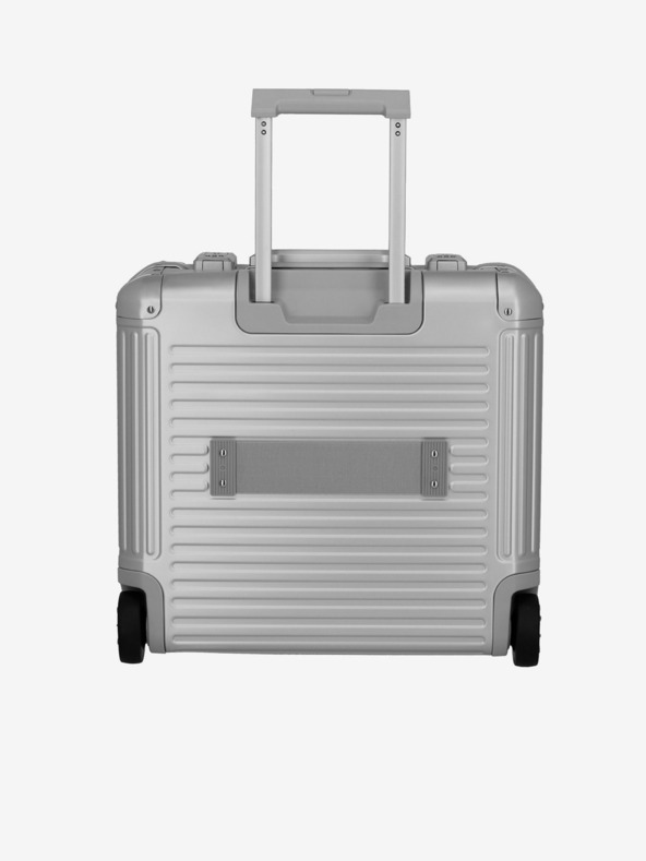 Travelite Next Business Wheeler Silver Suitcase Plateado