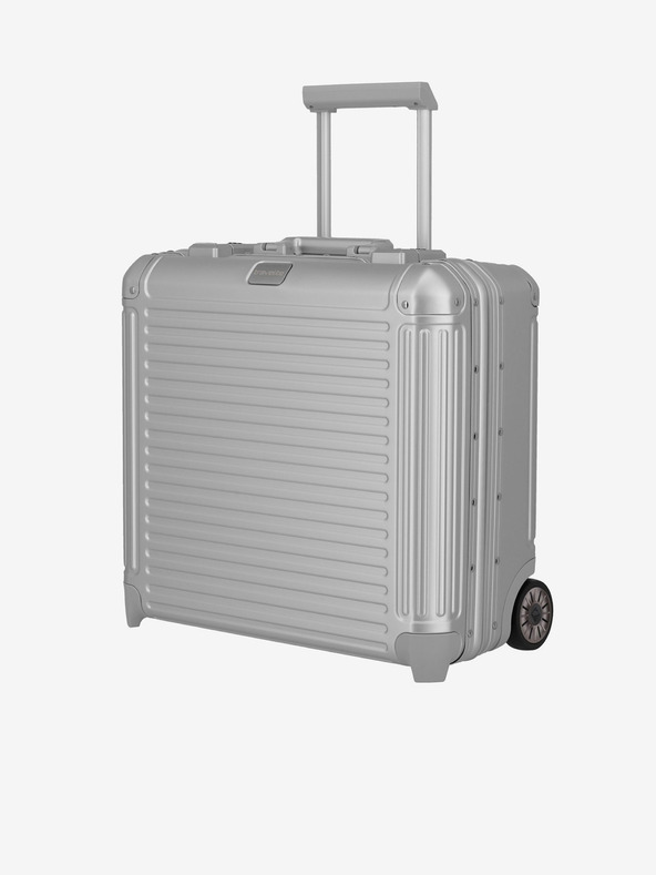 Travelite Next Business Wheeler Silver Suitcase Plateado