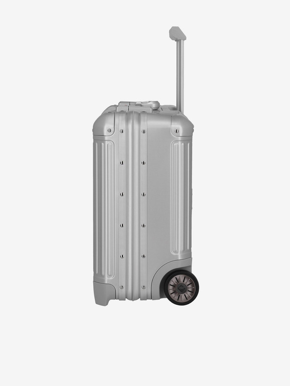 Travelite Next Business Wheeler Silver Suitcase Plateado