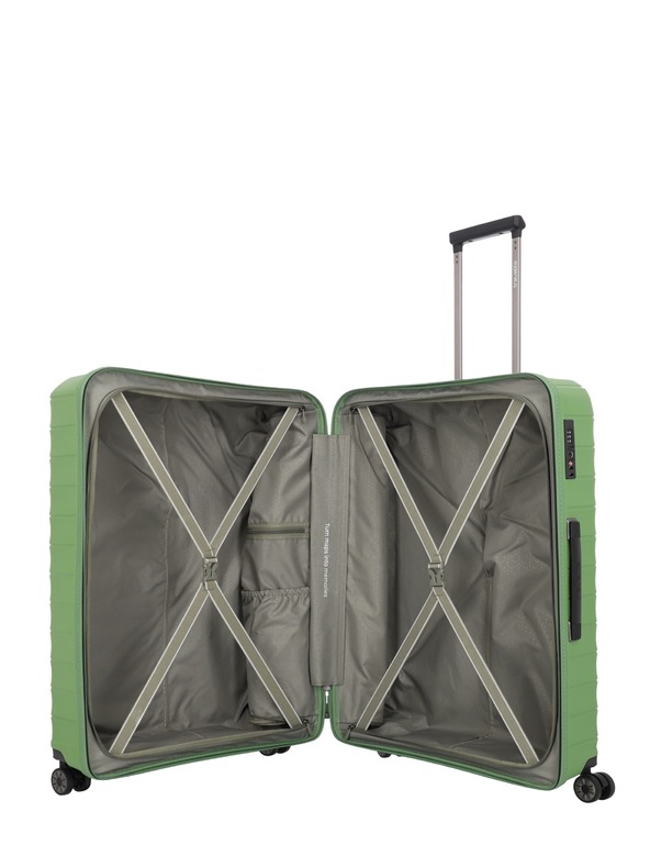 Travelite Mooby L Green Suitcase Verde