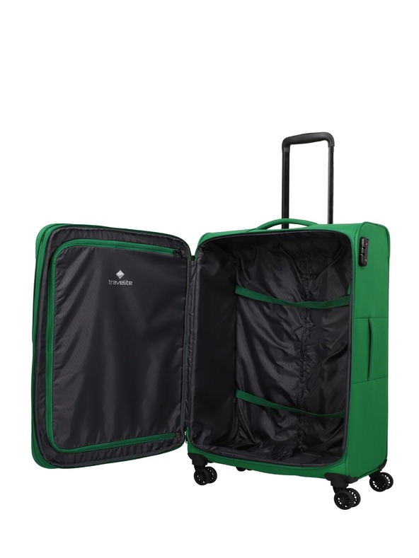 Travelite Rügen L Green Suitcase Verde