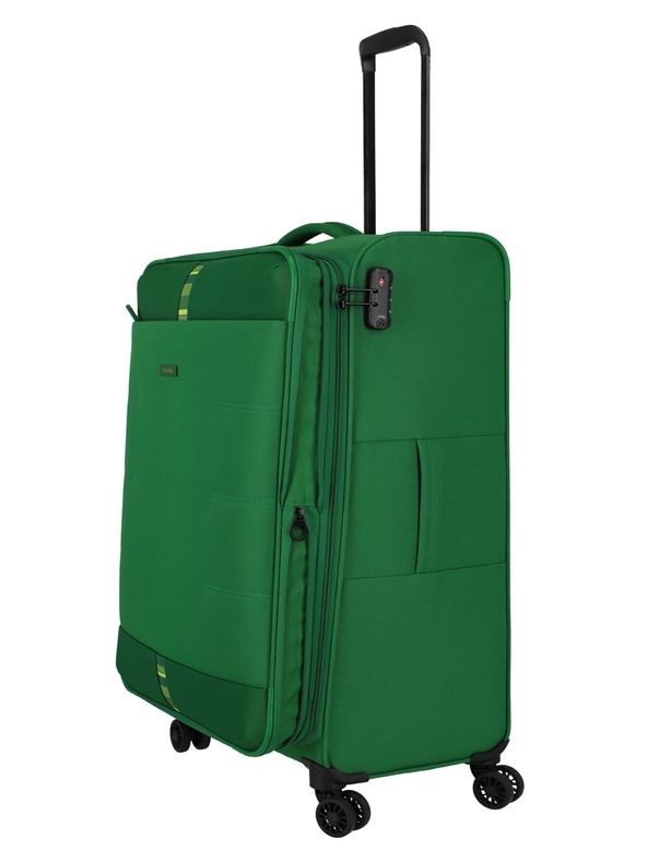 Travelite Rügen L Green Suitcase Verde