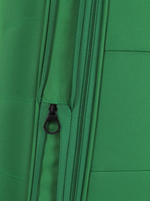 Travelite Rügen L Green Suitcase Verde