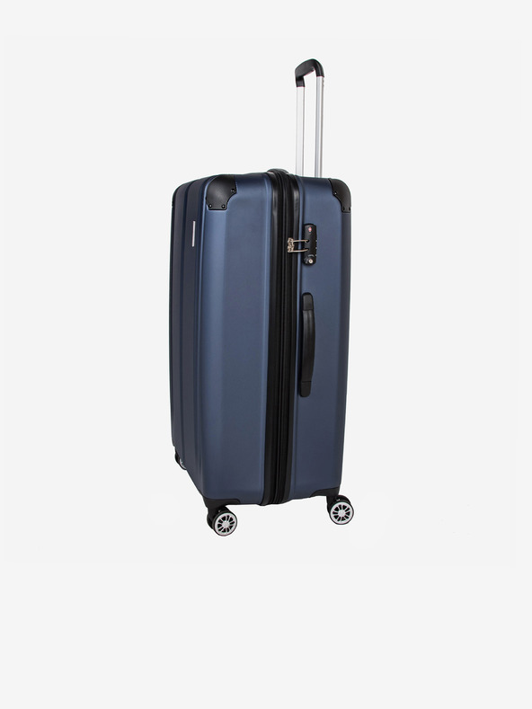 Travelite City 4w L Navy Suitcase Azul