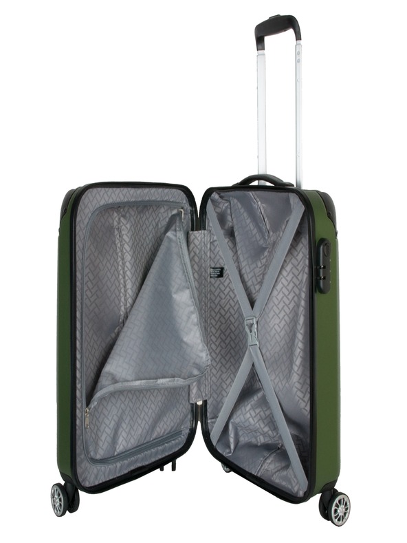 Travelite City 4w S Green Suitcase Verde