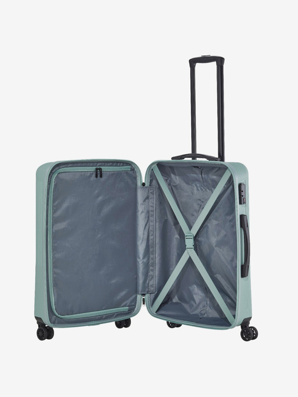 Travelite Bali M Mint Suitcase Verde