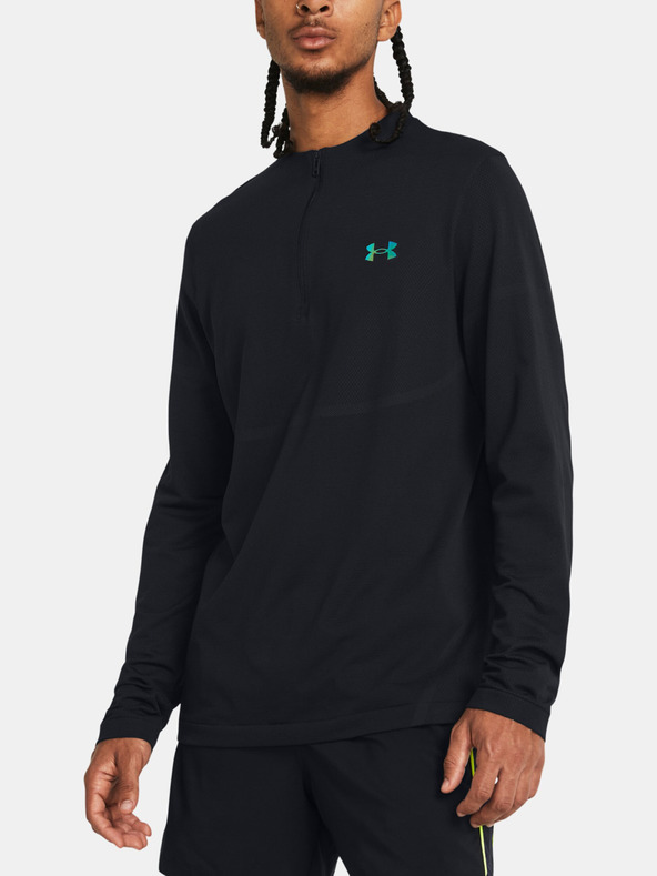 Under Armour Vanish Elite Seamless 1/4 Zp T-shirt Negro