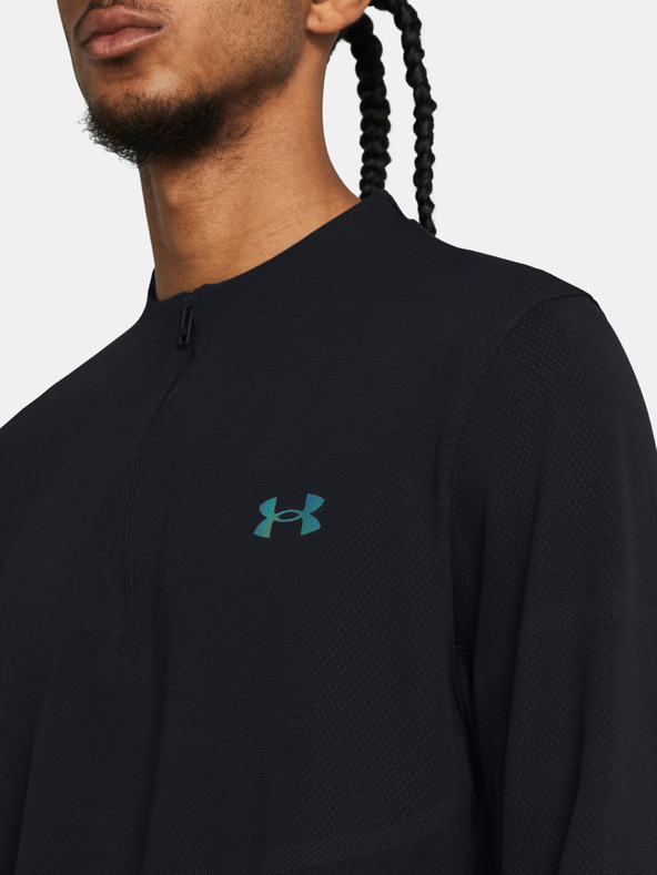 Under Armour Vanish Elite Seamless 1/4 Zp T-shirt Negro