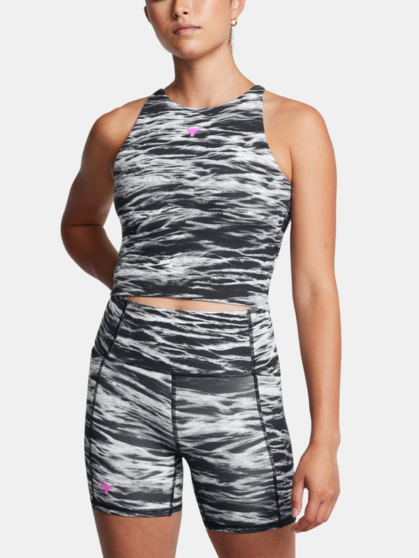 Under Armour Project Rock Lets Go Bench To Beach Printed Top Negro