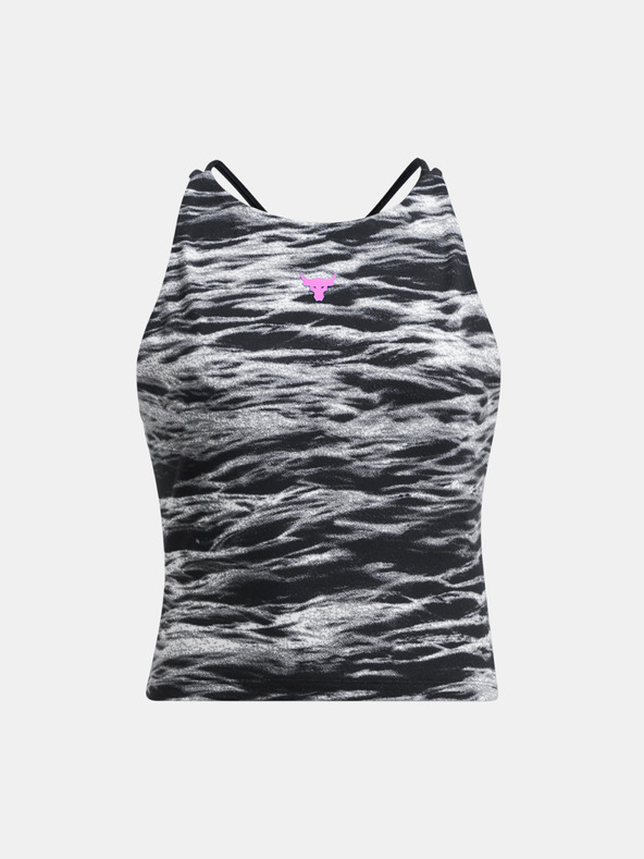 Under Armour Project Rock Lets Go Bench To Beach Printed Top Negro