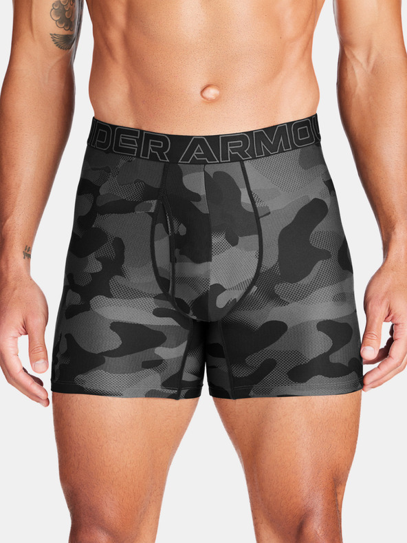 Under Armour M UA Perf Tech Nov 6in Boxers 3 Piece Negro