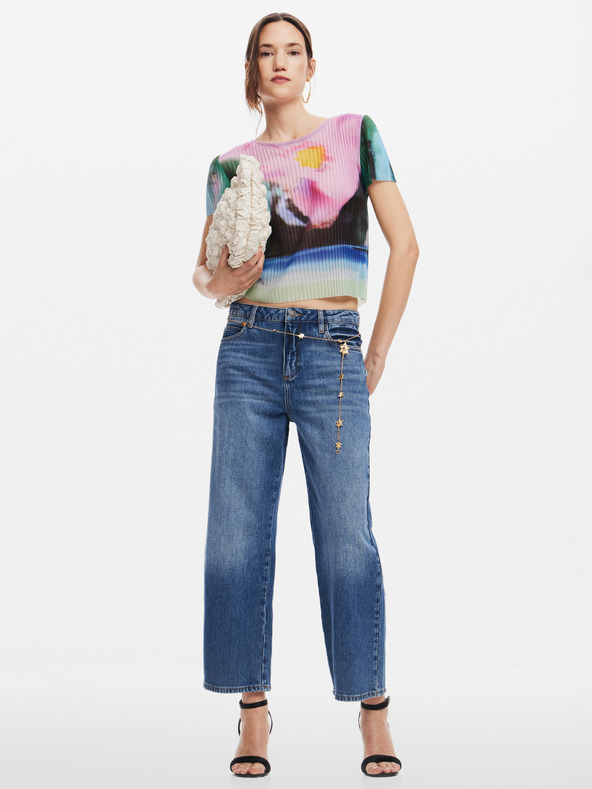 Desigual Plisa T-shirt Rosa